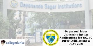 Dayanand Sagar University Invites Applications for UG and PG Direct Admissions & DSAT 2025